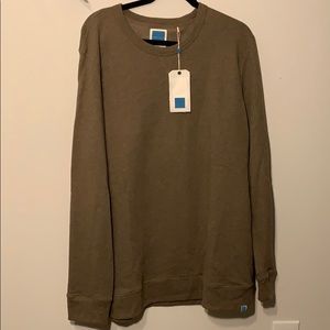 Men’s Jason Scott Olive Green Crewneck Sweater